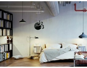 Zegar ścienny okrągły z cichym mechanizmem na ścianę akrylowy efektowny