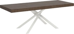 Stół rozkładany 180/284x90 cm Karida Premium orzech nogi białe