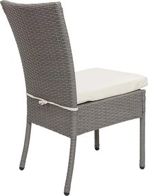 Zestaw MCW-G19 (5 elementów),  szary, poduszki w kolorze kremowym