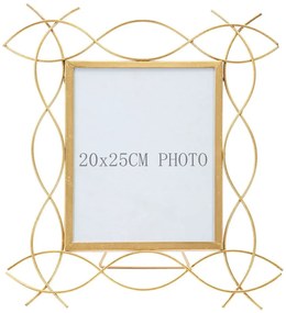 Metalowy stojąca ramka na zdjęcia Mauro Ferretti Glam X, 35,5x37 cm