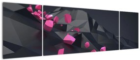 Obraz abstrakcji 3D (170x50 cm)