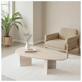 Stolik konferencyjny Flap Travertine