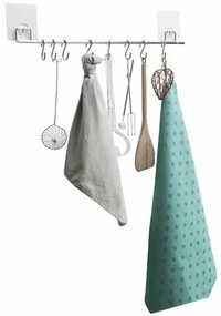 Compactor Samoprzylepna wisząca listwa kuchenna Bestlock Magic, 8 haczyków