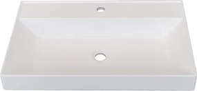 Zestaw umywalka z konglomeratu NAVI 50 x 45 cm + stojąca konsola NAVI Step | Różne kolory | Różne rozmiary : Kolor - Niebieski, Otwory na baterię - Bez otworów, Rozmiar - 70 x 45 cm