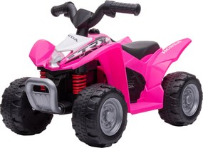 AIYAPLAY Elektryczny quad dla dzieci, oświetlenie LED, klakson, szerokie opony, wygodne siedzisko, antypoślizgowe uchwyty, różowy | Aosom PL