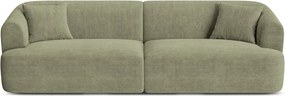Zielona sztruksowa sofa 255 cm Campi – Cosmopolitan Design