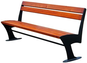 Stalowa ławka parkowa Keno 2X 180 cm - 84 kolory