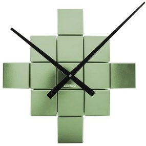 Karlsson KA5974DG designerski zegar ściennysamoprzylepny zielony, średnica  80 cm
