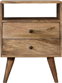 Artisan Furniture Lite drewno Klasyczna Szafka Nocna w Odcieniu Dębowym