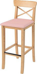 Pokrowiec na krzesło barowe Ingolf z tapicerowanym siedziskiem
