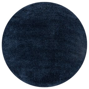 Ciemnoniebieski okrągły dywan ø 133 cm – Flair Rugs