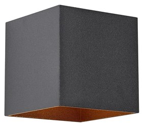 Zewnętrzna lampa ścienna czarna z 2 żarówkami LED IP65 Solarna - Charlene