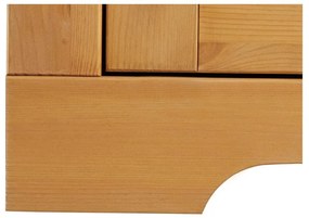 Witryna z litego drewna sosnowego w naturalnym kolorze 95x35 cm Lisa – Støraa