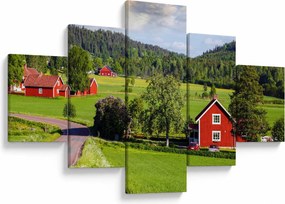 Obraz wsi (125x70 cm)