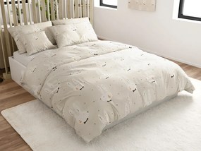 PrzytulneMieszkanie.pl PrzytulneMieszkanie.pl Pościel z mikrowłókna WHITE RABBIT, beżowa Rozmiar pościeli: 70 x 90 cm | 140 x 220 cm