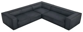 Ciemnoniebieski skórzany narożnik (strona zmienna) Madame – Windsor &amp; Co Sofas