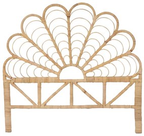 Zagłówek łóżka 140 cm - Rattan - Naturalny - FLOSIA