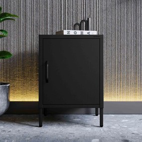 Szafka nocna metalowa czarna Modern MIA X 424 x 595 x 400 mm
