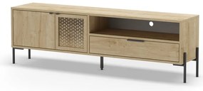 Szafka pod TV w dekorze dębu 160x50 cm Inca – Marckeric