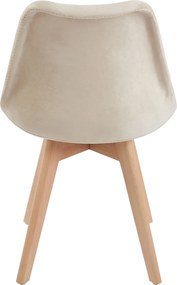 Zestaw 4 Krzese Synk Aksamitne