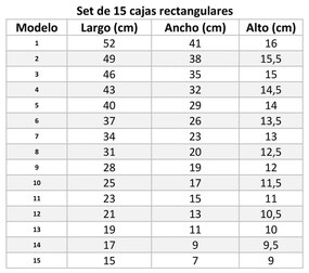 Kartonowe pojemniki z pokrywką zestaw 15 szt. Route – Casa Selección