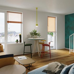 Lampa wisząca DIEGO 5 żółta SOLLUX  LIGHTING