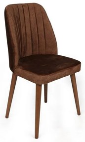 Zestaw krzeseł do jadalni Alfa Brown and Walnut, 2szt.