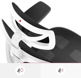 Fotel ergonomiczny Diablo V-Basic, biało-czarny