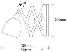 Kinkiet w czarno-brązowym kolorze ø 16 cm Sivani – Opviq lights