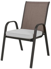 Poduszka na krzesło zewnętrzne VIREON 44x45 cm, jasnoszara