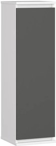 Wąska szafka wisząca biały + grafit A5-F14