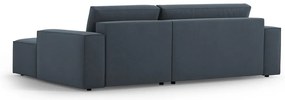 Niebieski rozkładany narożnik (prawostronny) Jodie – Micadoni Home