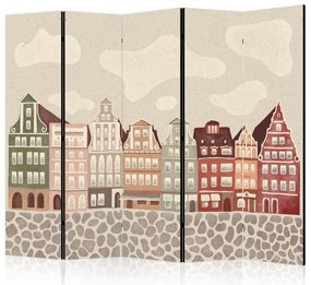 Parawan akustyczny Dla dzieci 225x172 cm 5-częściowy wielokolorowy ARTGEIST B