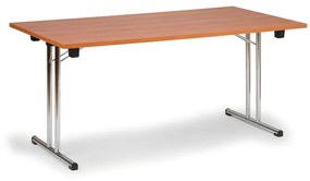 Składany stół konferencyjny FOLD, 1600x800 mm, czereśnia