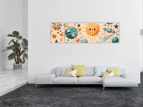 Obraz - Kawałki z kosmosu (170x50 cm)