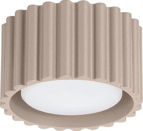 Lampa Sufitowa Minimalistyczny Aura, Aluminium - 1 Źródło - L.10 X H.10 Cm - Taupe