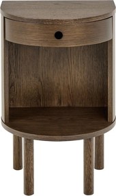 Szafka nocna w dekorze dębu w ciemnym naturalnym kolorze Paron – Actona