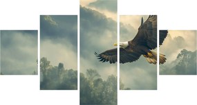 Obraz - Lecący orzeł (125x70 cm)