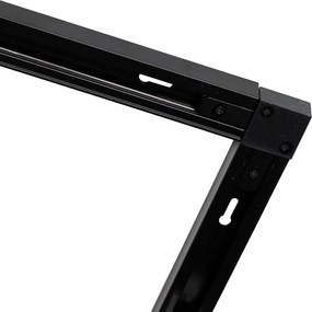 Nowoczesny system szynowy 1-fazowy z 10 reflektorami czarny - Jeana