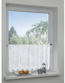 Biała firanka 45x140 cm Jacquard – Gardinia