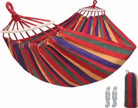 Hamak ZENVIO COMFORT 200x80 cm, czerwony + torba gratis