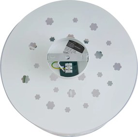 Dziecięca lampa sufitowa biała z kwiatami - Harrie wśród kwiatów