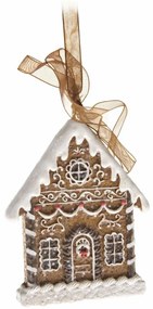 Świąteczna zawieszka dekoracyjna Gingerbreadcottage, 5,6 x 7,4 cm