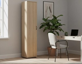Zamykany regał biurowy dąb craft  T9-N26