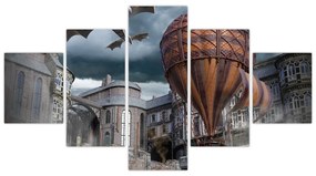 Obraz - Surrealistyczny krajobraz (125x70 cm)