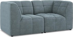 Niebieska sofa z materiału bouclé 180 cm Aloha – Makamii