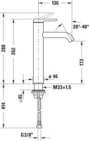 Duravit C.1 Einhebel-Waschtischmischer L