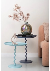 Metalowy okrągły stolik ø 40 cm Zig Zag – Leitmotiv