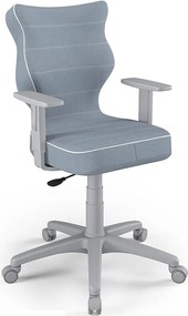 Młodzieżowe krzesło do biurka Duo Grey rozmiar 5 (146-176,5 cm)