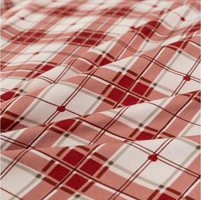 Flanelowa poszewka na poduszkę TARTAN HEART 45x45 cm, kolorowa